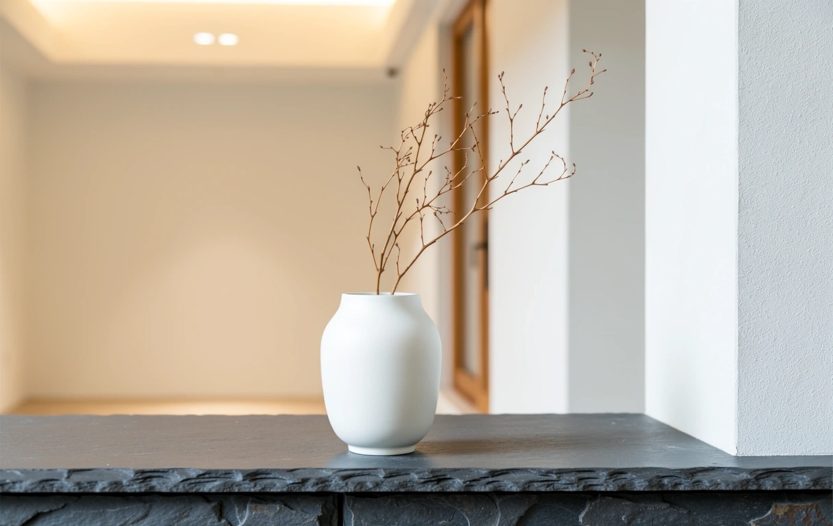 Minimalist sanctuary atmosphere